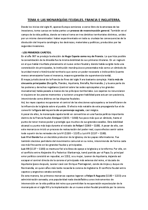 Miniatura del documento TEMA 4 MONARQUIAS FEUDALES.pdf