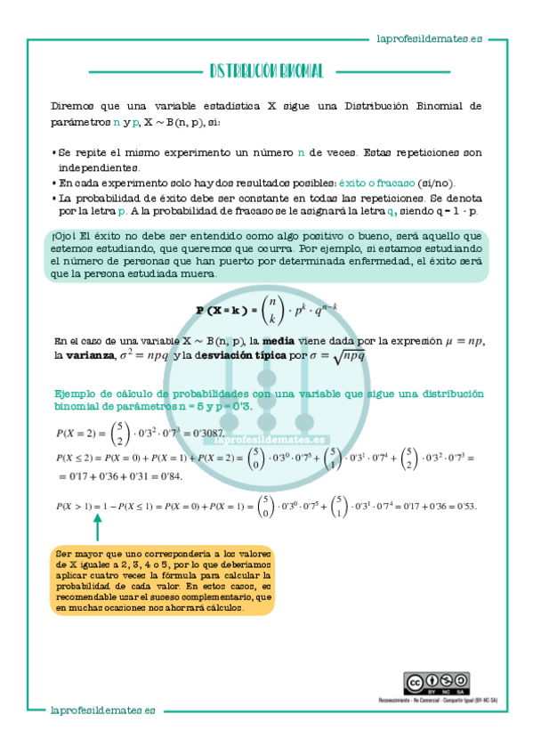 Miniatura del documento DistribucionBinomial-Bachillerato.pdf