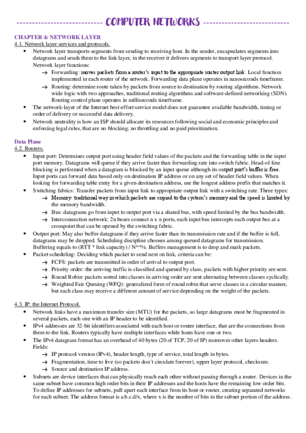 Miniatura del documento Computer Networks-CHAPTER 4.pdf
