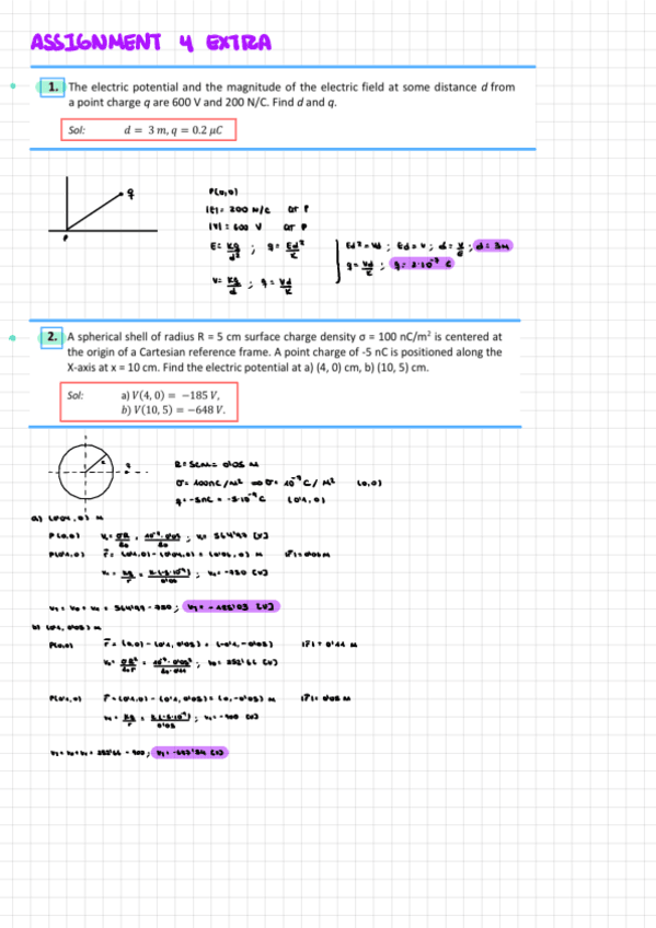 Miniatura del documento Exercises-Assignment-4-Electric-Potential.pdf