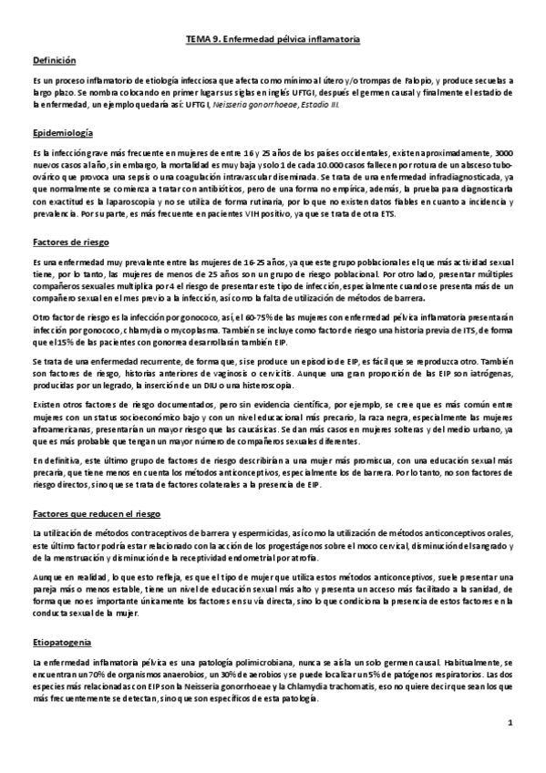 Miniatura del documento Tema 9. Enfermedad pélvica inflamatoria.pdf