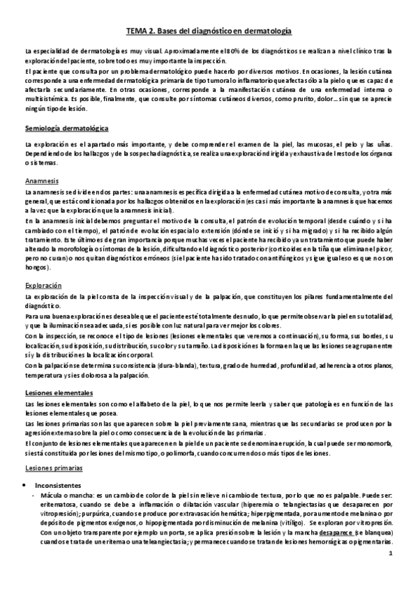 Miniatura del documento Tema 2. Bases del diagnóstico en Dermatología.pdf