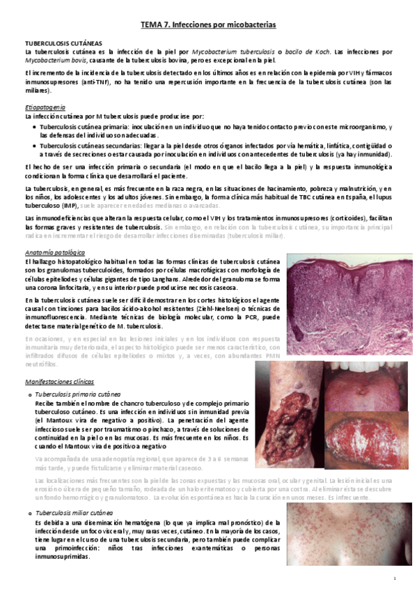 Miniatura del documento Tema 7. Infecciones por Micobacterias.pdf