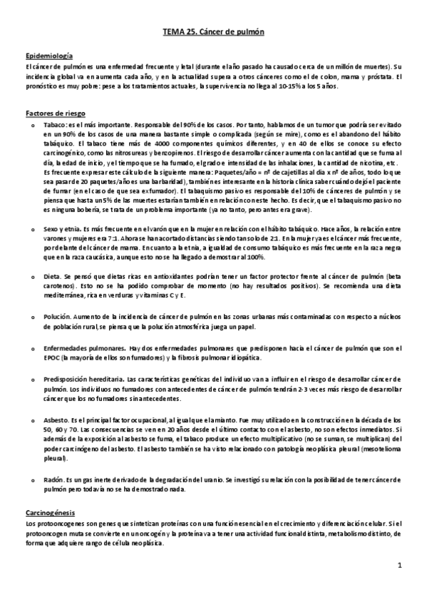 Miniatura del documento Tema 24-25. Neoplasias pulmonares.pdf