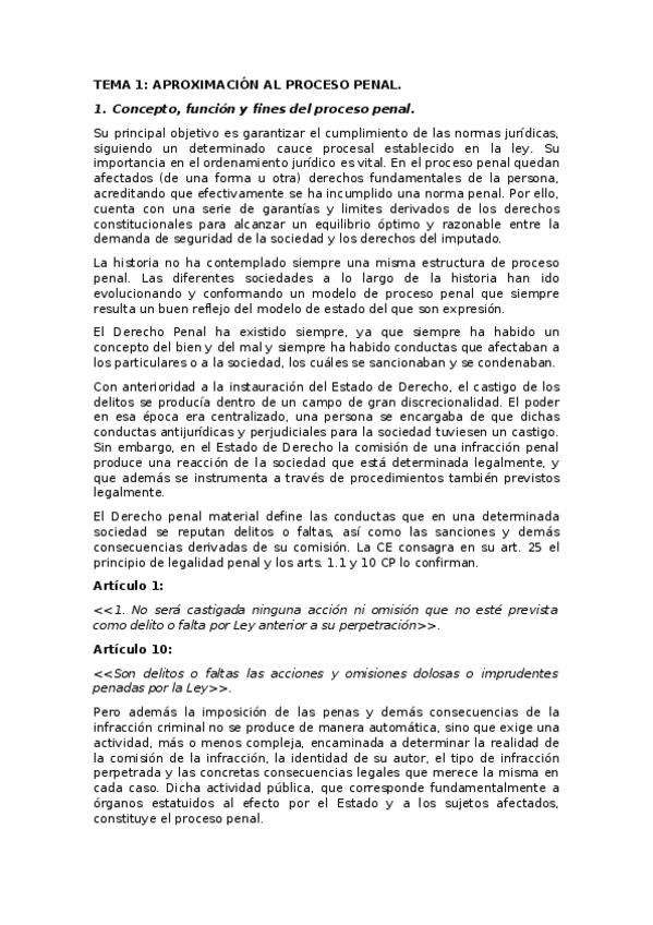 Miniatura del documento TEMA 1 DERECHO PROCESAL PENAL.docx