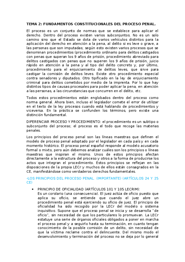 Miniatura del documento TEMA 2 DERECHO PROCESAL PENAL.docx