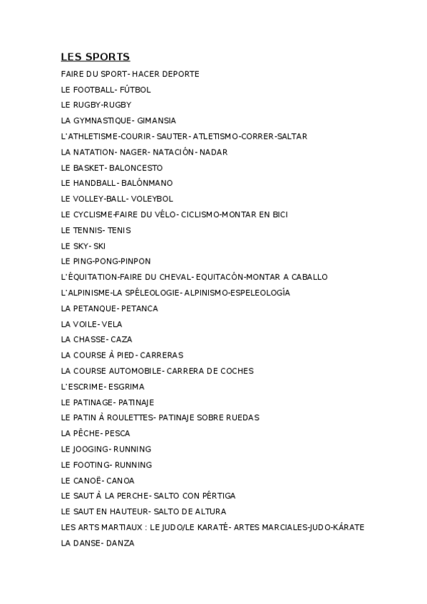 Miniatura del documento LES-SPORTS-LOS-DEPORTES.docx