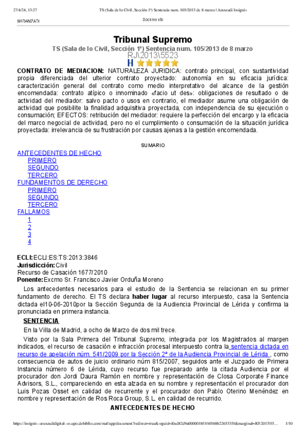 Miniatura del documento TS-Sala-de-lo-Civil-Seccion-1a-Sentencia-num.-1052013-de-8-marzo--Aranzadi-Insignis.pdf