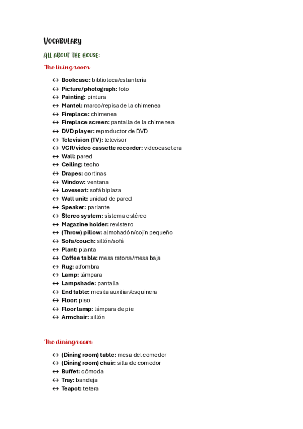 Miniatura del documento Vocab about the house, body, clothes, fruits and vegetables, occupations.pdf