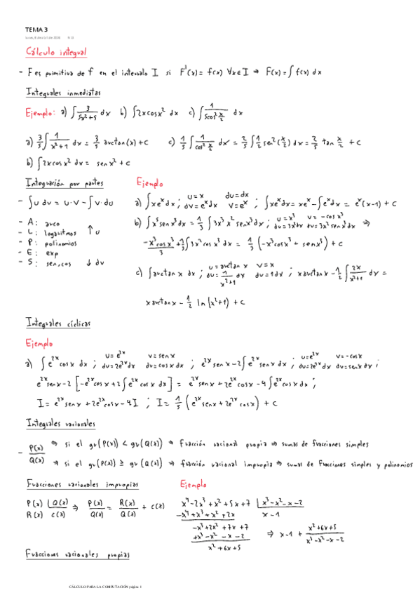 Miniatura del documento Tema 3 - Calculo Integral.pdf