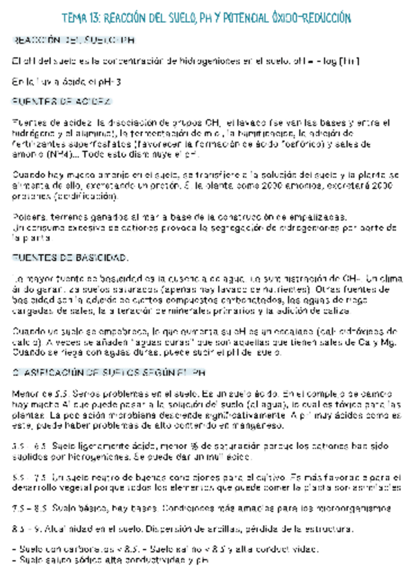 Miniatura del documento EDAFOLOGIA TEMA 13. REACCION DEL SUELO PH Y POTENCIAL OXIDO-REDUCCION.pdf
