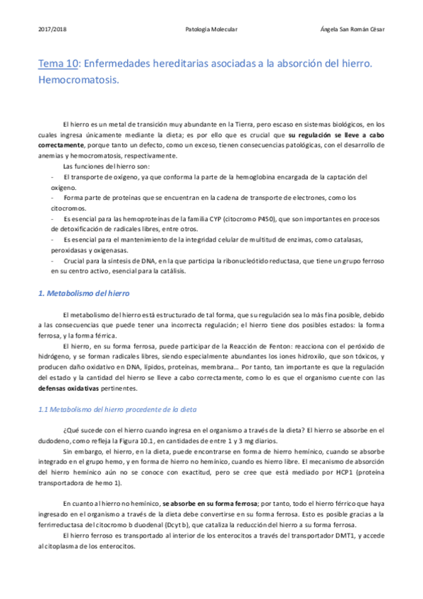 Miniatura del documento 10. Enfermedades hereditarias asociadas a la absorción del hierro. Hemocromatosis .pdf
