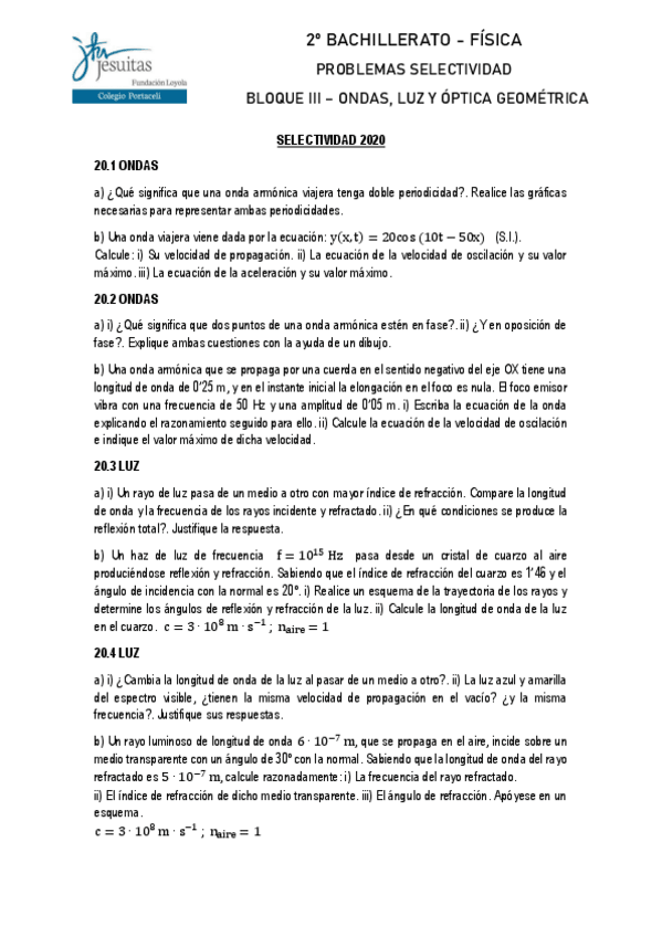 Miniatura del documento BLOQUE 3️⃣ ⇒ Ondas ➕ Luz  ➕  Óptica.pdf