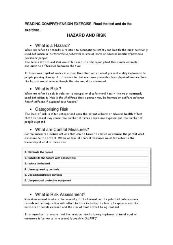 Miniatura del documento Hazard-and-Risk.-Reading-exercise.pdf
