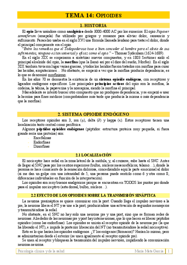 Miniatura del documento Tema 14. Opioides.pdf