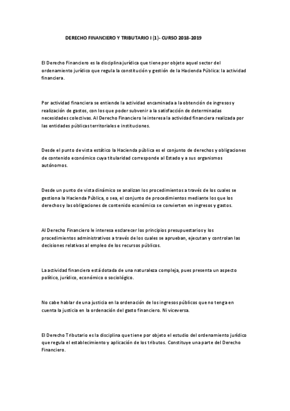 Miniatura del documento DERECHO FINANCIERO Y TRIBUTARIO I (1) (2018-2019).pdf