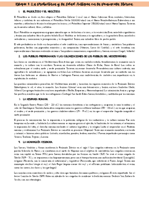 Miniatura del documento EVAU HISTORIA DE ESPAÑA | LA PREHISTORIA Y LA EDAD ANTIGUA EN LA PENÍNSULA IBÉRICA.pdf