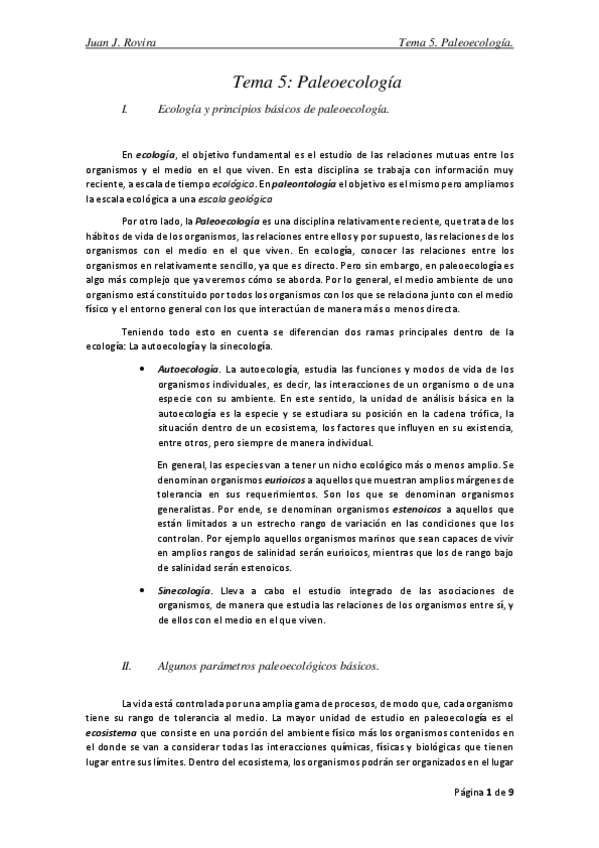 Miniatura del documento Tema 5. Paleoecología.pdf