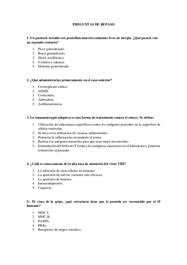 Miniatura del documento Preguntas de repaso Inmunopatología.pdf