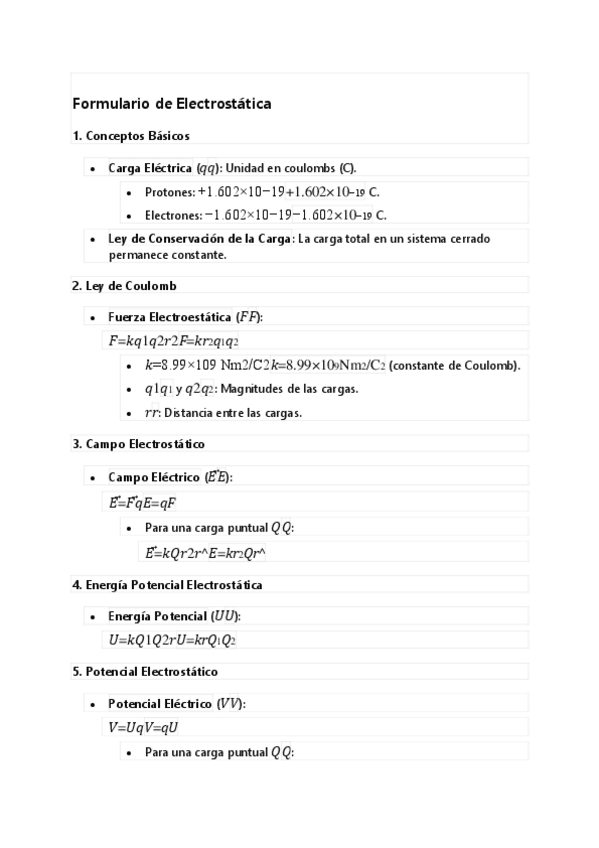 Miniatura del documento Formulario-de-Electrostatica.pdf