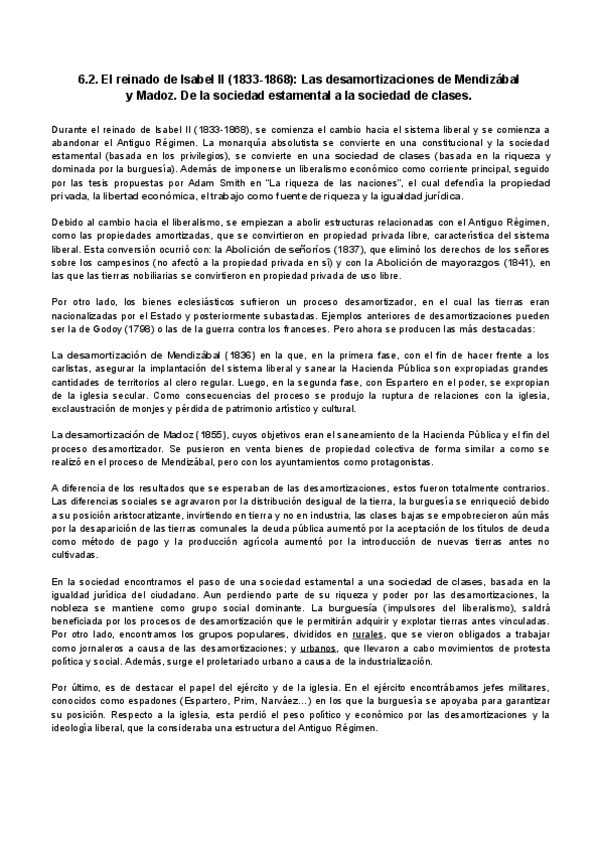 Miniatura del documento 6.2.-El-reinado-de-Isabel-II-1833-1868-Las-desamortizaciones-de-Mendizabal-y-Madoz.-De-la-sociedad-estamental-a-la-sociedad-de-clases.pdf