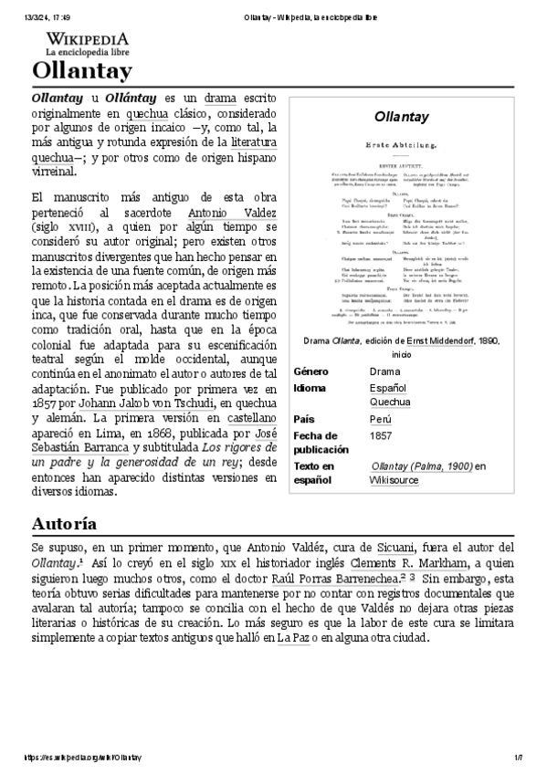 Miniatura del documento Ollantay-Wikipedia-la-enciclopedia-libre.pdf