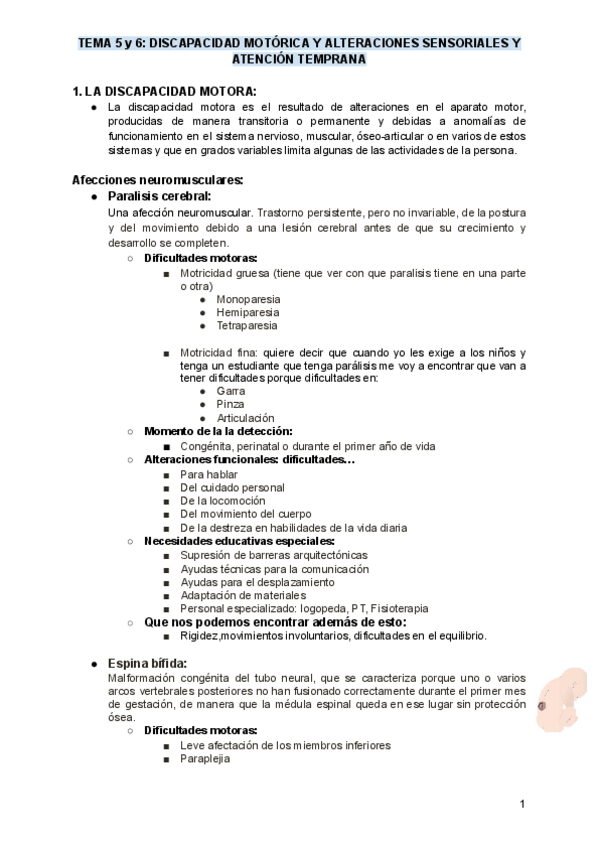 Miniatura del documento TEMA-5-y-6-DISCAPACIDAD-MOTORICA-Y-ALTERCIONES-SENSORIALES-Y-ATENCION-TEMPRANA.pdf