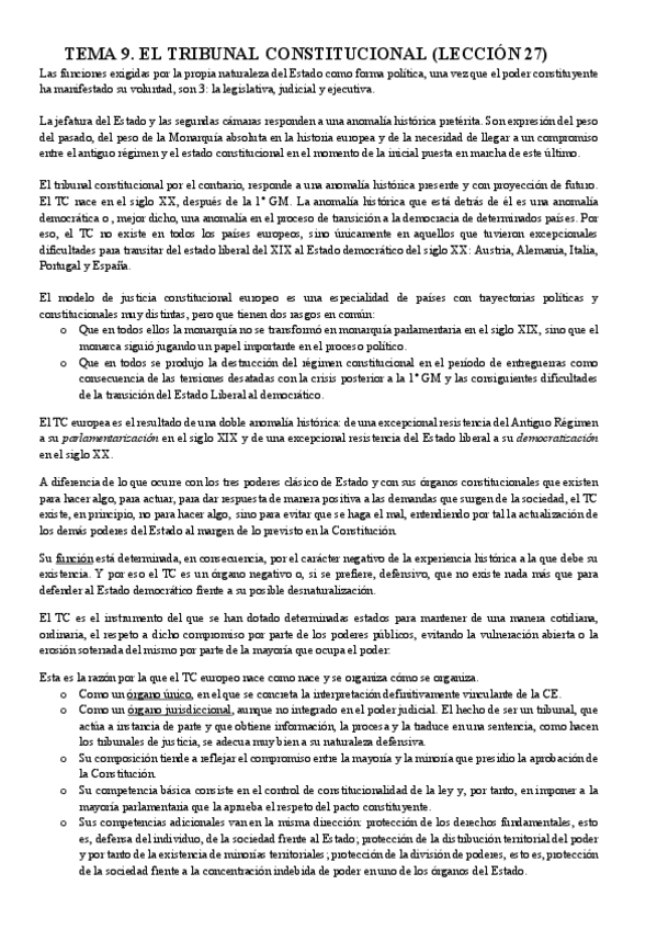 Miniatura del documento TEMA 9. EL TRIBUNAL CONSTITUCIONAL.pdf