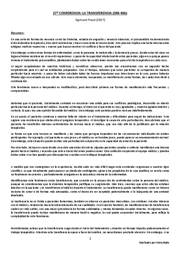 Miniatura del documento Resumen-27o-Conferencia.-La-Transferencia-398-406-de-Freud.pdf
