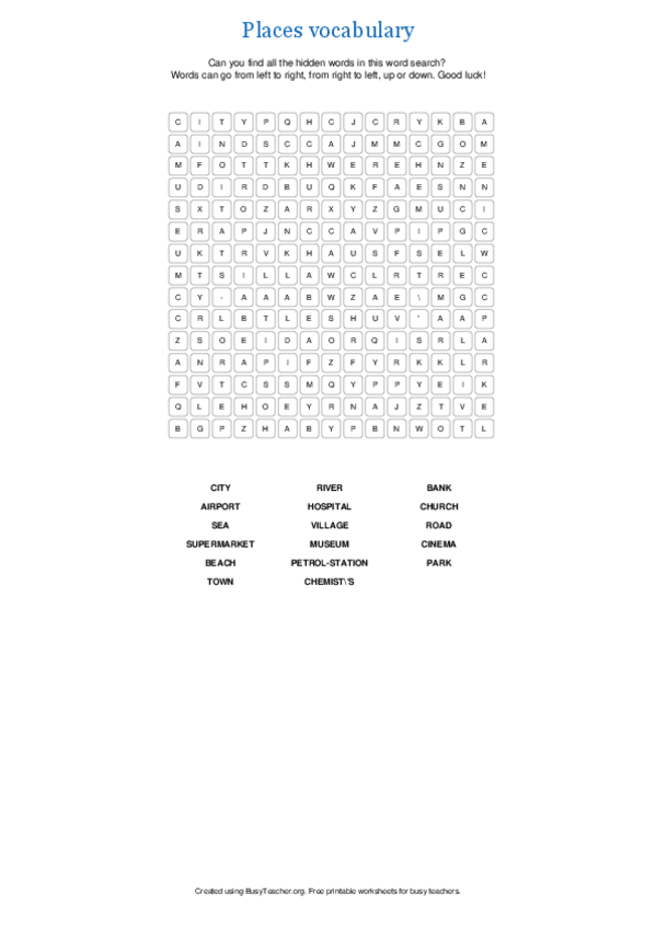 Miniatura del documento Places vocabulary.pdf