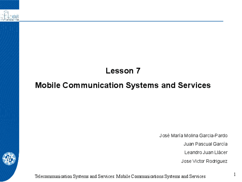 Miniatura del documento Lesson-7-Mobile-Communications-2023.pdf