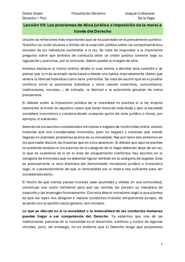 Miniatura del documento Leccion-VIILos-problemas-de-etica-juridica-o-Imposicion-de-la-moral-a-traves-del-Derecho.pdf