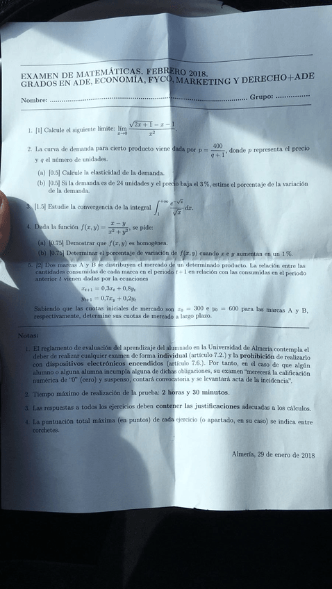 Miniatura del documento Examen Mates Febrero 2018.jpg