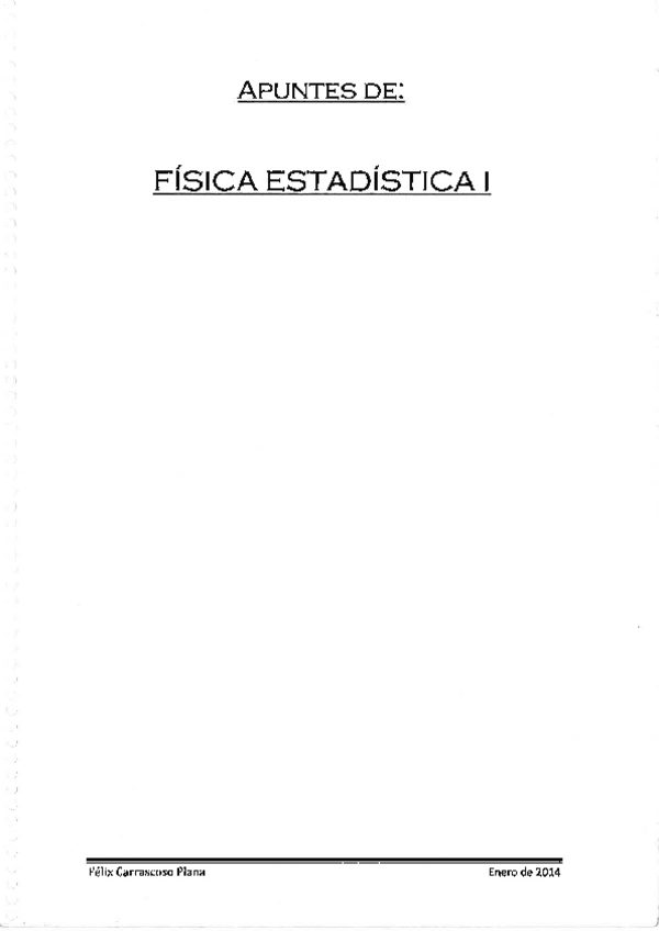 Miniatura del documento Apuntes Fisica Estadistica.pdf