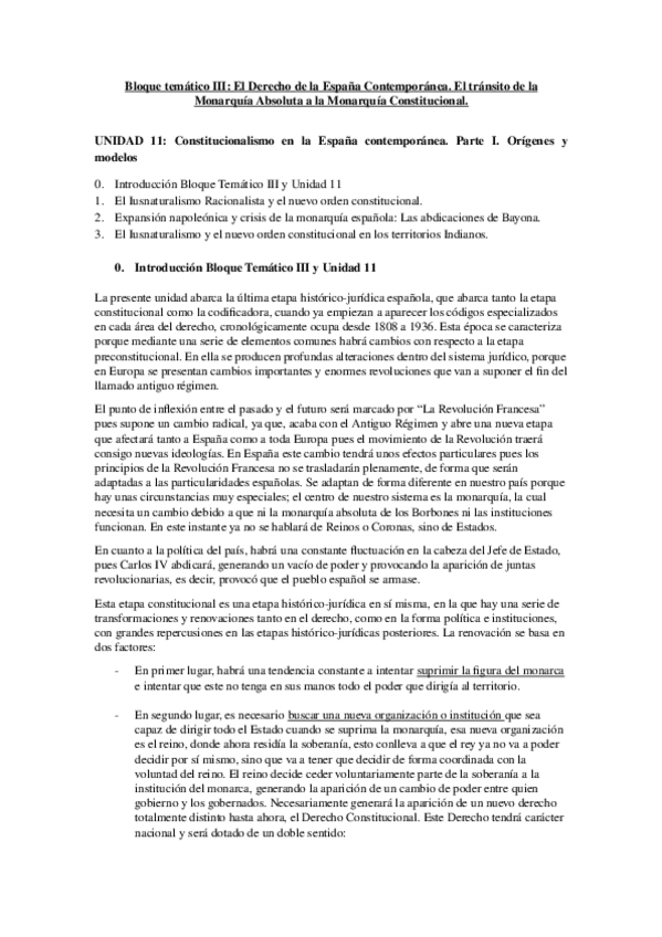 Miniatura del documento Tema-11-Histroia-del-Derecho-apuntes-de-clase.odt