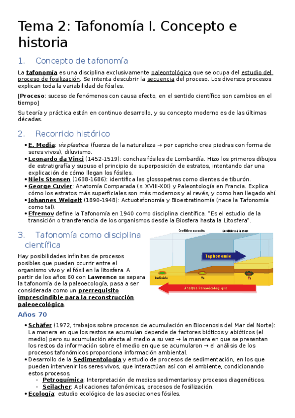 Miniatura del documento Tema 2. Tafonomía I- introducción histórica y conceptual.docx