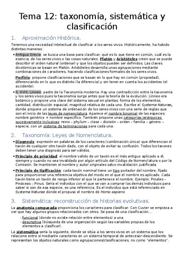 Miniatura del documento Tema 12. Taxonomía- sistemática y clasificación.docx