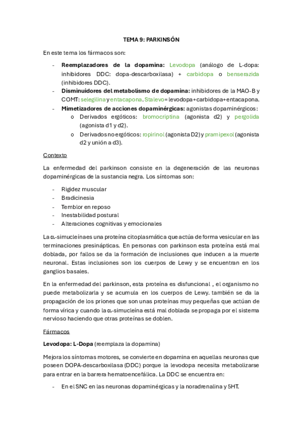 Miniatura del documento explicacion-farmacos-tema-9-farma-Parkinson.pdf
