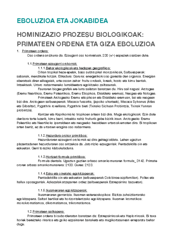 Miniatura del documento 4.Gaia: Hominizazio prozesu biologikoak. Primateen ordena eta giza eboluzioa..pdf