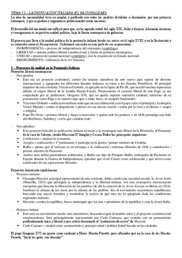 Miniatura del documento Tema-5.1-Unificacion-Italiana.pdf