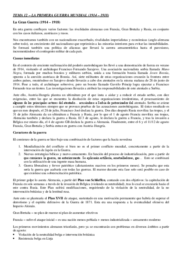 Miniatura del documento Tema-12-La-Primera-Guerra-Mundial-1914-1918.pdf