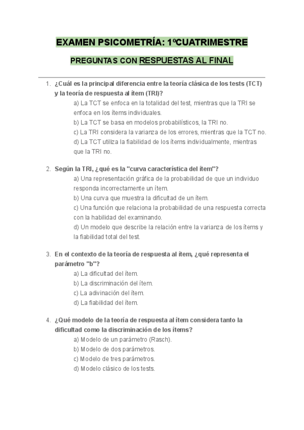 Miniatura del documento EXAMEN-PSICOMETRIA-1oCUATRIMESTRE-RESPUESTAS-AL-FINAL.pdf