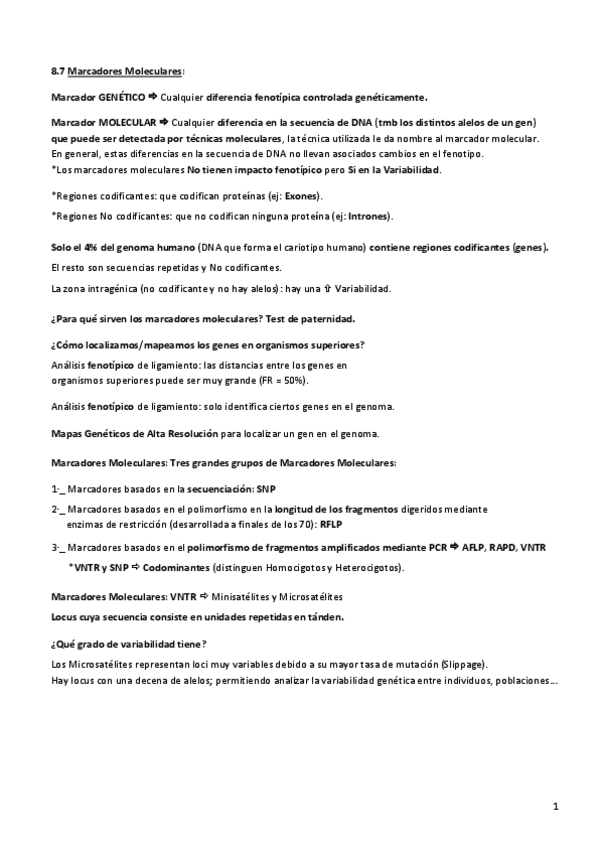 Miniatura del documento 3oGENETICA-Resumen-Marcadores-moleculares.pdf