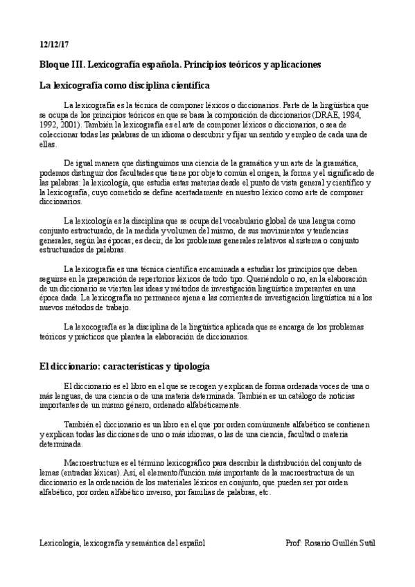Miniatura del documento Lexicologia- lexicografía y semántica del español (2º Carrera). Bloque III.pdf
