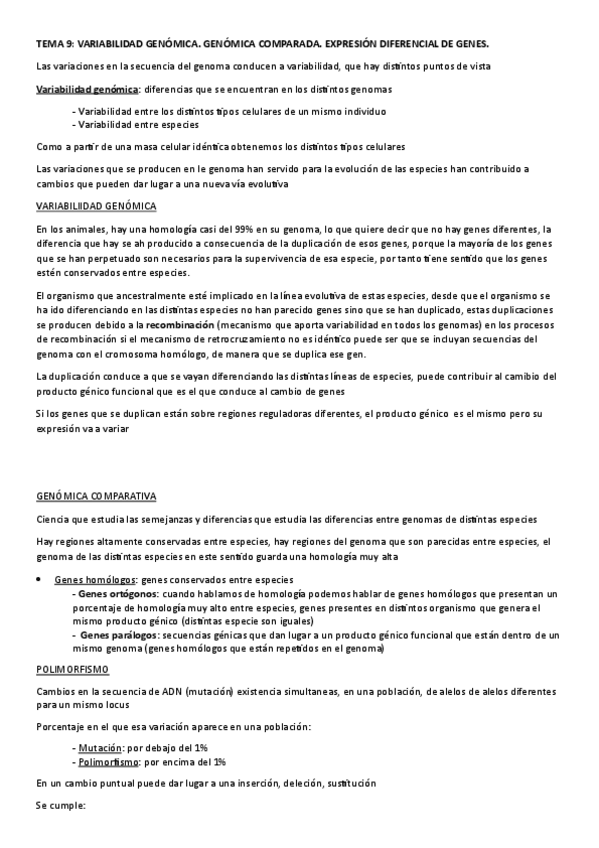 Miniatura del documento TEMA-9.-VARIABILIDAD-GENOMICA.-GENOMICA-COMPARADA.-EXPRESION-DIFERENCIAL-DE-GENES..pdf