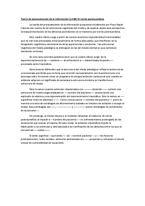 Miniatura del documento Teoría de procesamiento de la información (p 144) estrés postraumático_ PSICOPATOLOGIA.pdf