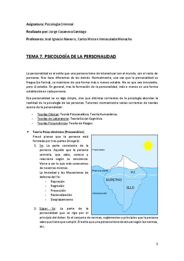 Miniatura del documento Tema 7 (Psicología de la Personalidad) - Psicología Criminal.pdf