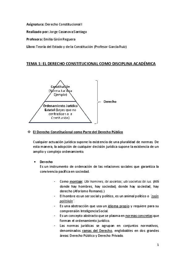Miniatura del documento Tema 1 (El Derecho Constitucional como Disciplina Académica) - Derecho Constitucional I.pdf