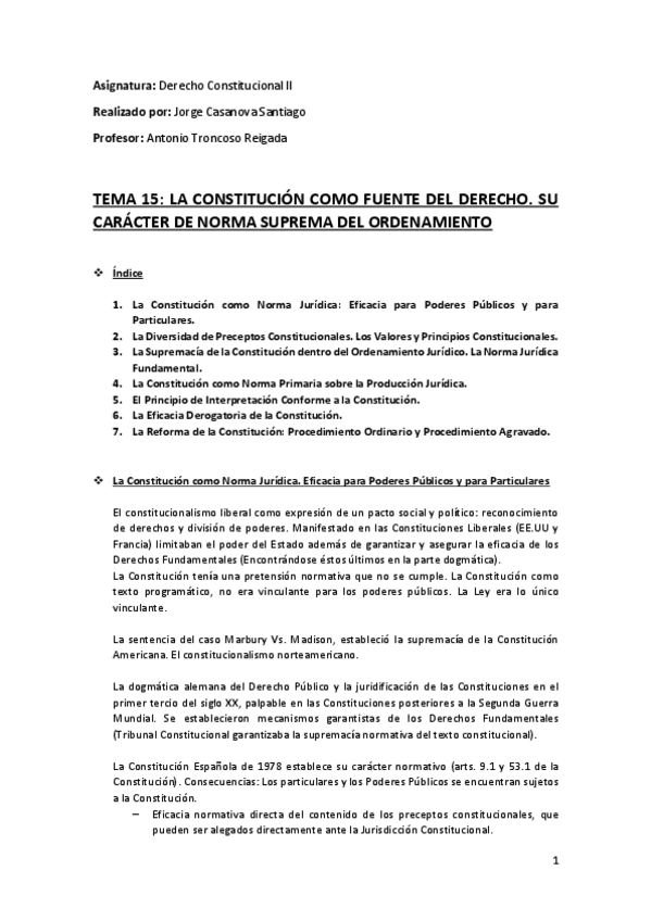 Miniatura del documento Tema 2 (15) (La Constitución como Fuente del Derecho. Su Carácter de Norma Suprema del Ordenamiento) - Derecho Constitucional II.pdf