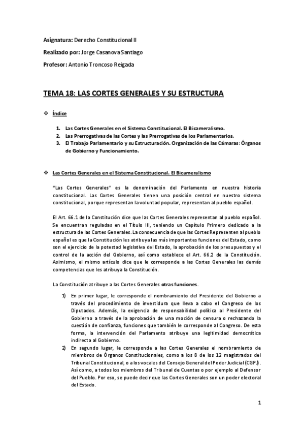 Miniatura del documento Tema 5 (18) (Las Cortes Generales y su Estructura) - Derecho Constitucional II.pdf